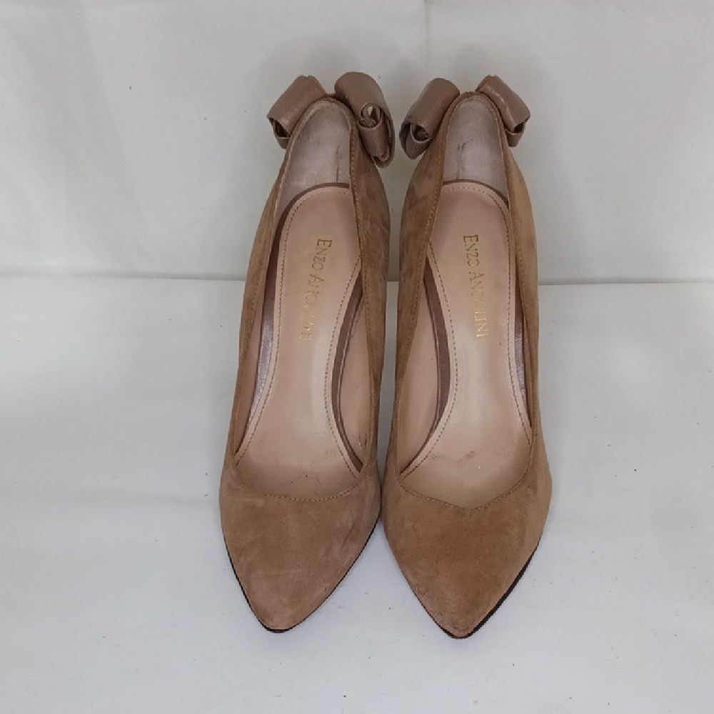 Enzo Angiolini Brown Suede Heels | Pointed-Toe Pumps | Size 7.5 | Classic / Work